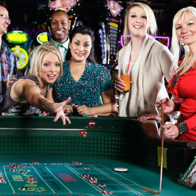 Lucky Deal Events Craps Casino Party Game Rental available for individual or event packages.