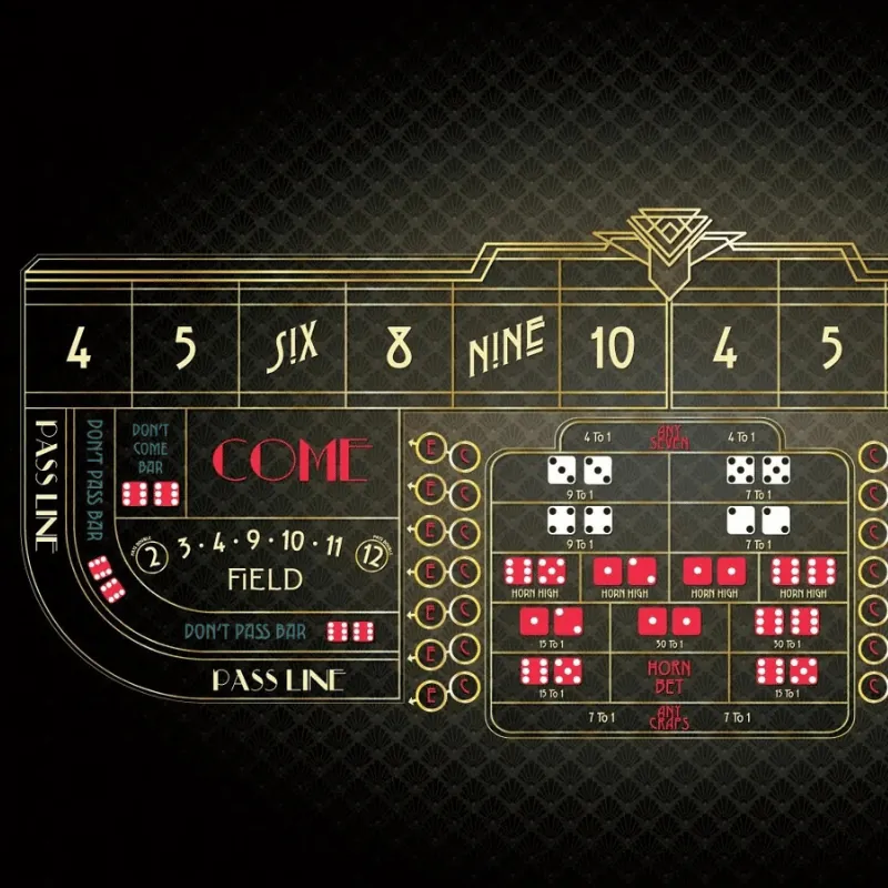 Casino party craps equipment rental with professional dealer.